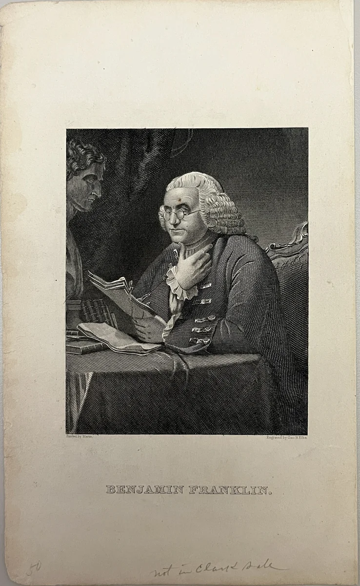 Benjamin Franklin by George B. Ellis, other, 1821-1838