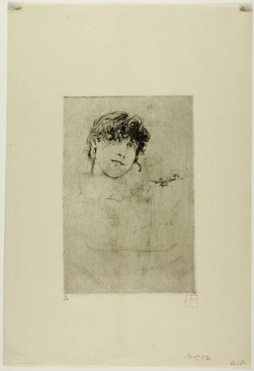 Jennie Gerson by Robert Frederick Blum, print, 1875-1885