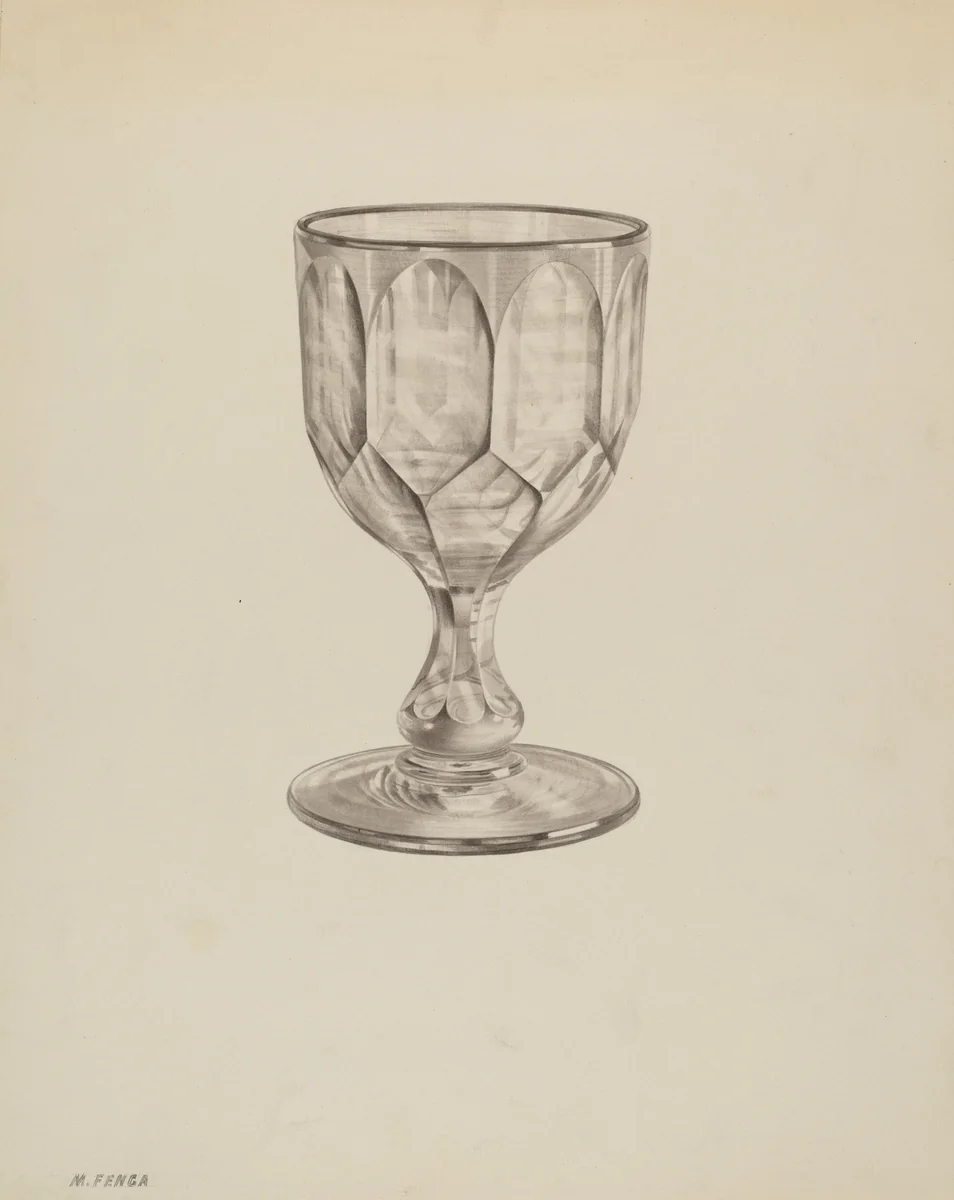 Goblet by Michael Fenga, index of american design, 1939