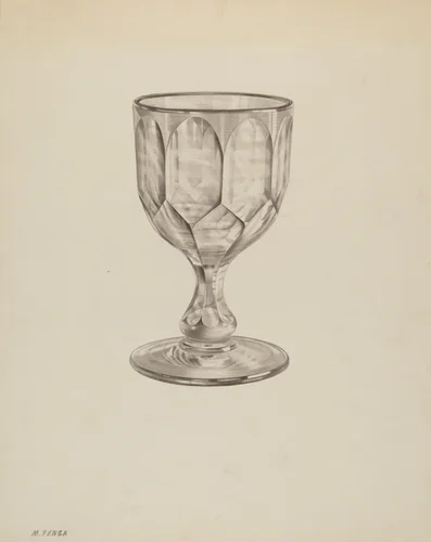Goblet by Michael Fenga, index of american design, 1939