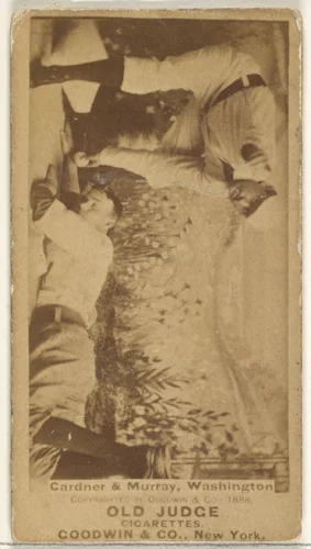 Franklin Washington "Gid" Gardner and Jeremiah J. "Miah" Murray, Washington Nationals, from the Old Judge series (N172) for Old Judge Cigarettes by Goodwin & Company, photograph, 1888