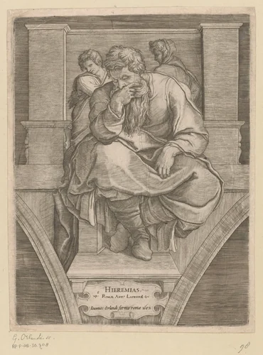 Profeet Jeremia by anonymous, print, 1602