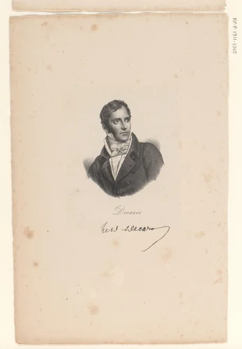 Portret van Élie Decazes by anonymous, print, 1818-1842