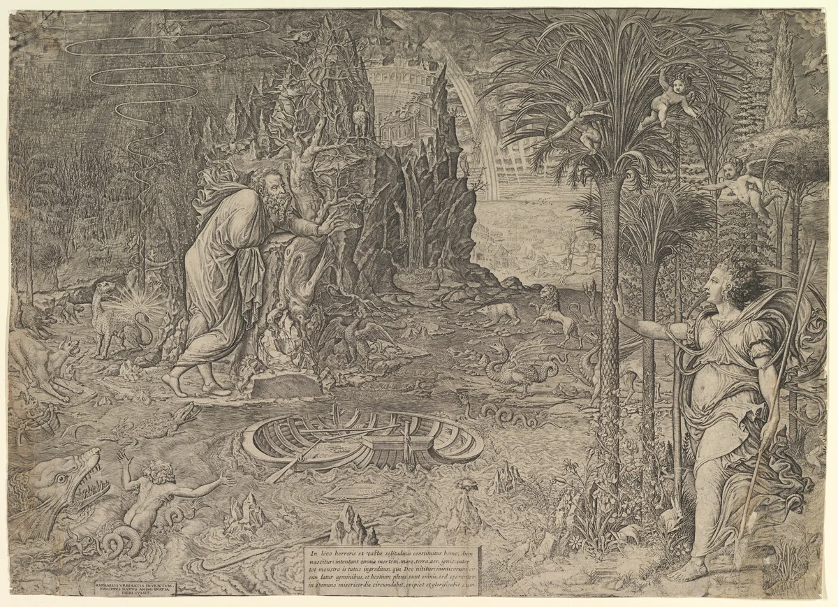 Allegory of Life by Giorgio Ghisi, print, 1561