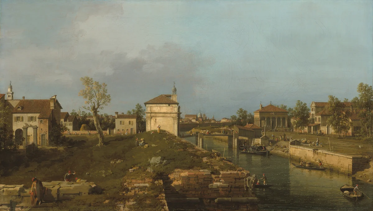 The Porta Portello, Padua by Canaletto, painting, 1741-1742