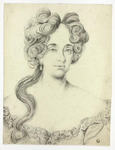 Portrait of a Lady by Unknown Artist, drawing, 1700-1799