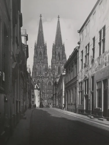 View of the Old City by August Sander, photograph, 1924