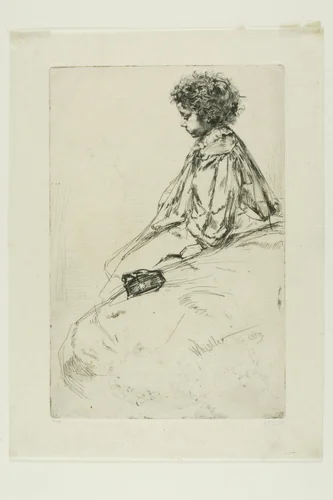 Bibi Lalouette by James McNeill Whistler, print, 1859