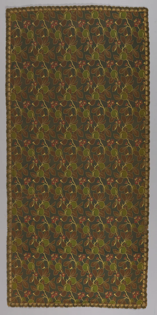Lined Curtain Panel by Bruce James Talbert, textile, 1850-1899