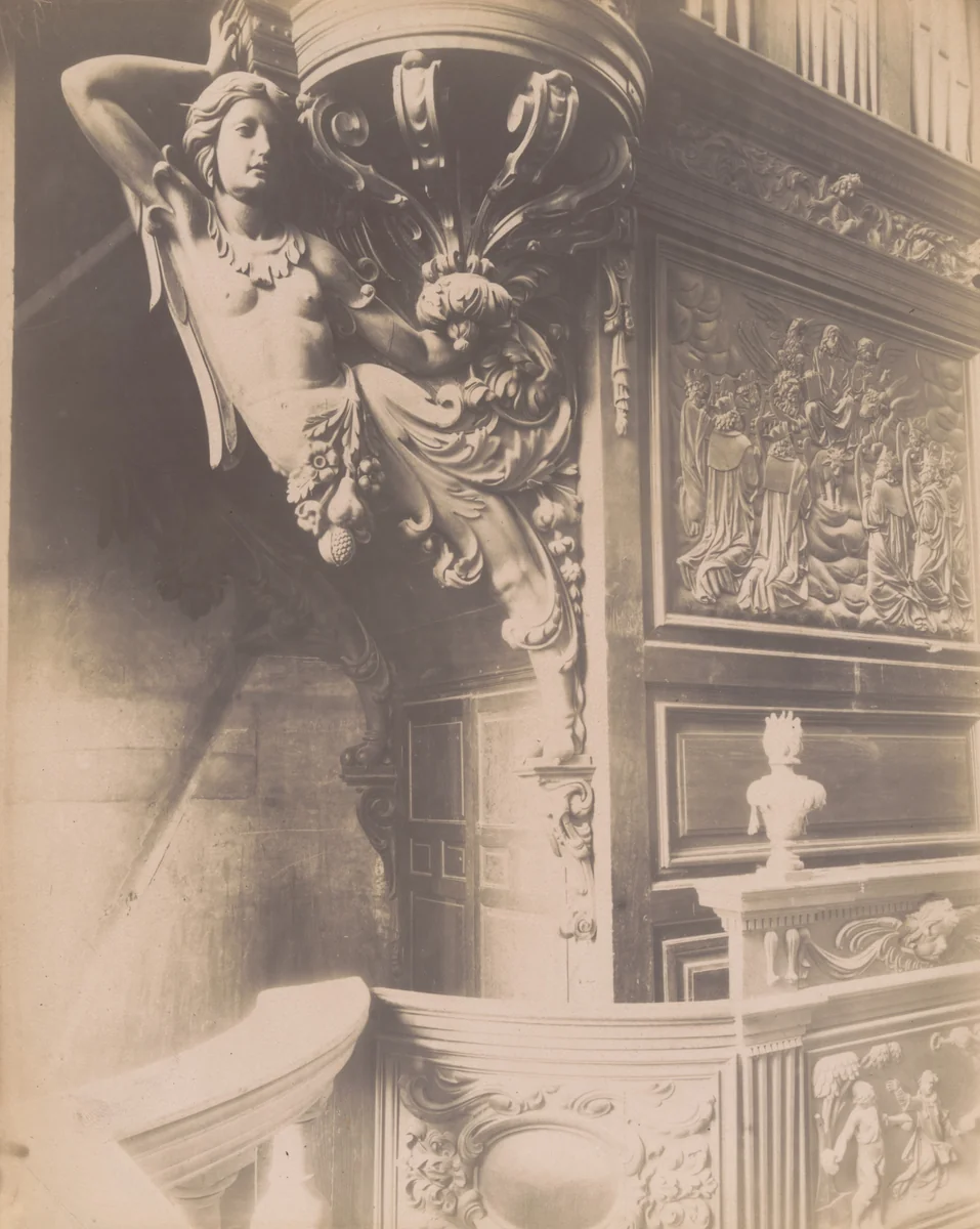 Saint-Étienne-du-Mont by Eugène Atget, photograph, 1912