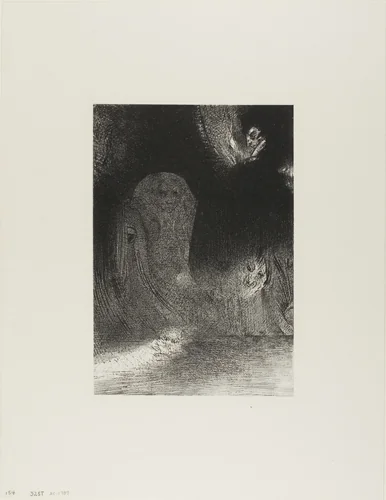 I Have Sometimes Seen in the Sky What Seemed Like Forms of Spirits, plate 21 of 24 by Odilon Redon, print, 1896