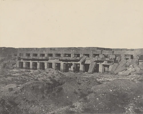 Palais de Karnak, Promenoir de Tôthmès III by Maxime Du Camp, photograph, 1849