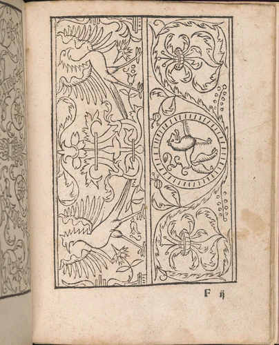 New Modelbüch allen Nägerin u. Sydenstickern (Page 22r) by Hans Hoffman, book, 1556