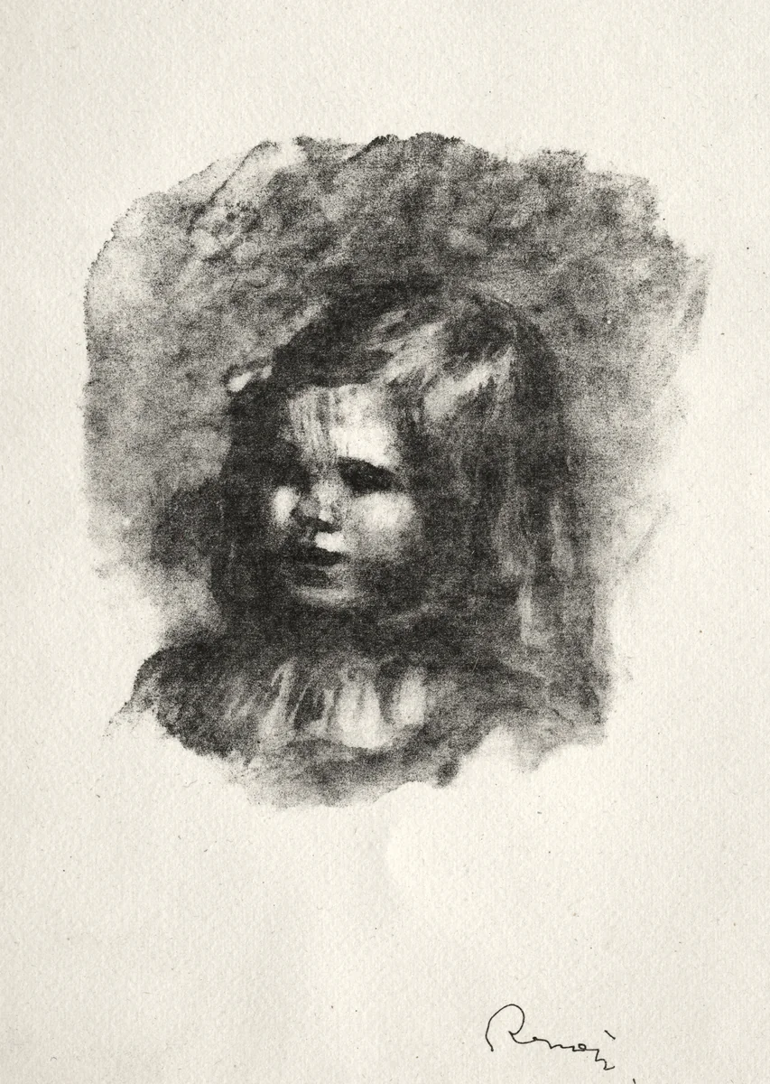 Claude Renoir, Turned to the Left by Pierre-Auguste Renoir, print, 1904