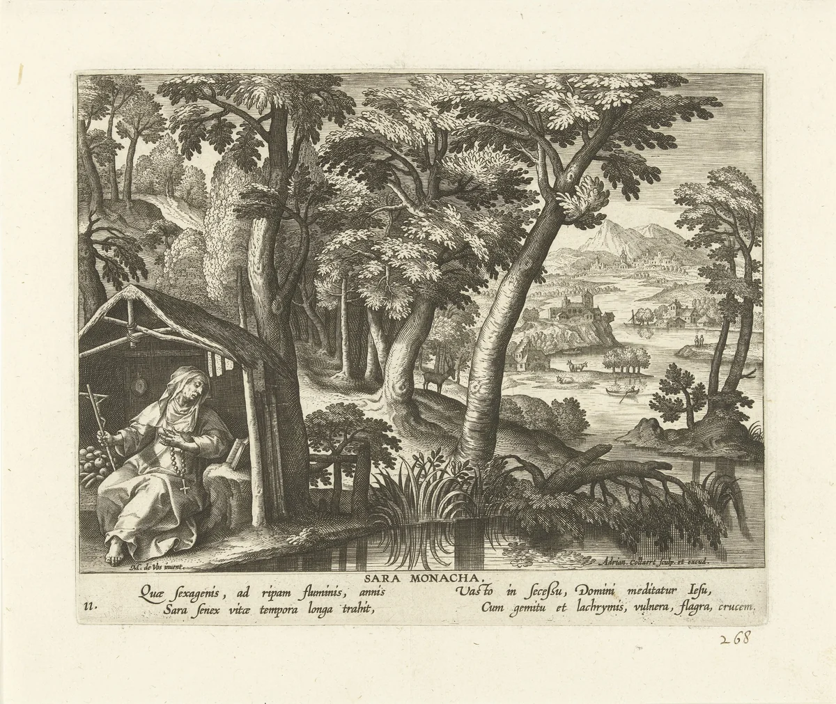 Kluizenares Sara by Unknown, print, 1570-1618