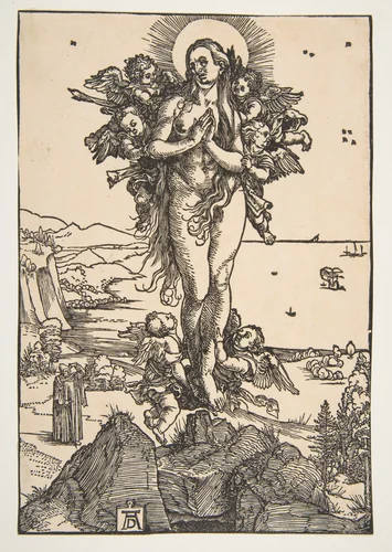 The Elevation of Saint Mary Magdalen by Albrecht Dürer, print, 1485-1528