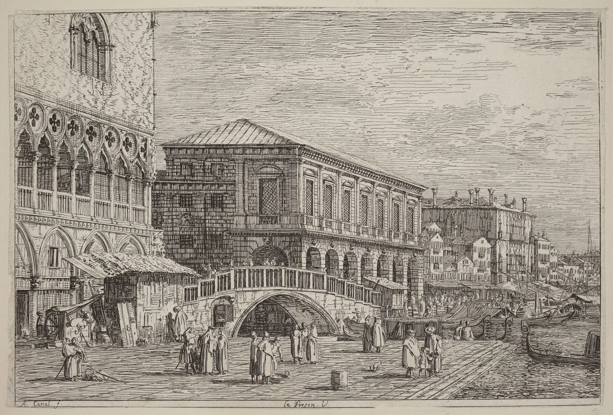Le Preson. V. by Canaletto, print, 1735-1746