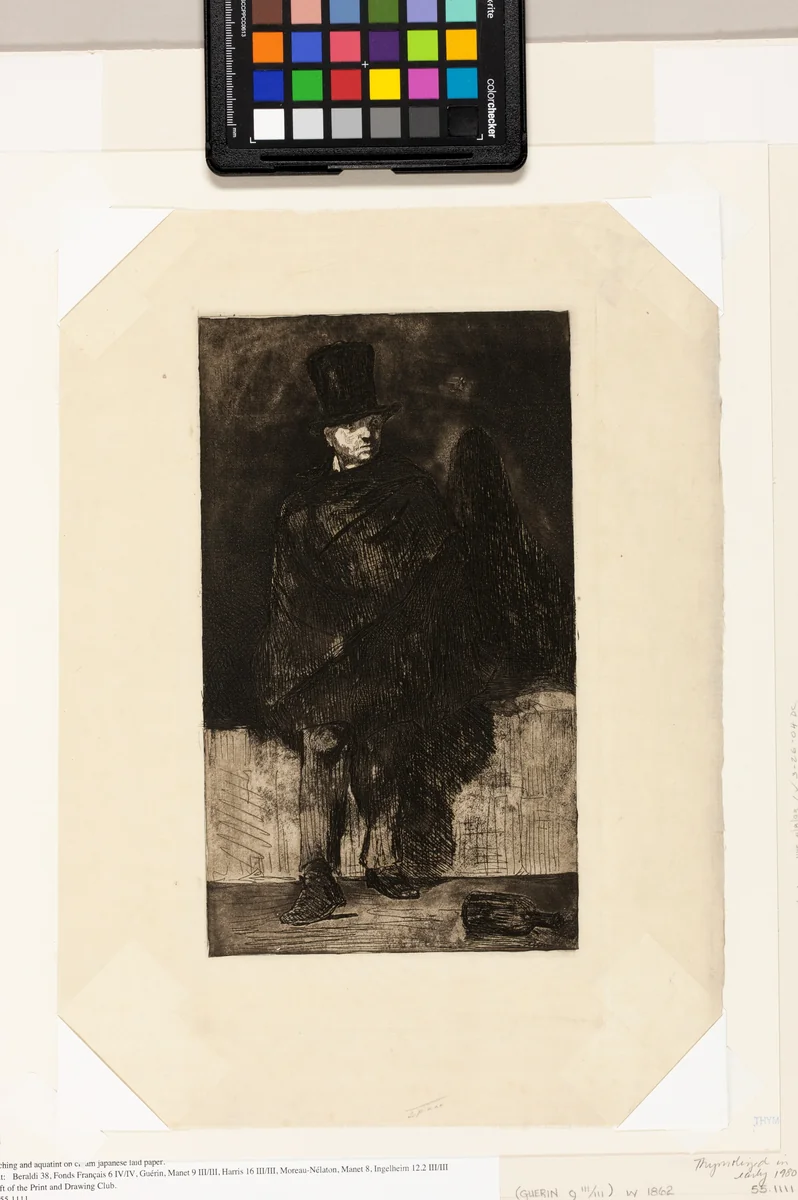 The Absinthe Drinker by Édouard Manet, print, 1862