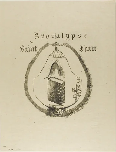 Cover-Frontispiece for the Apocalypse of St. John by Odilon Redon, print, 1899