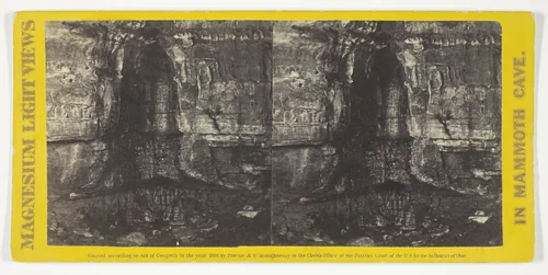 "Wandering Willie's Spring", No. 12 from the series "Mammoth Cave Views" by Chas Waldack, photograph, 1866