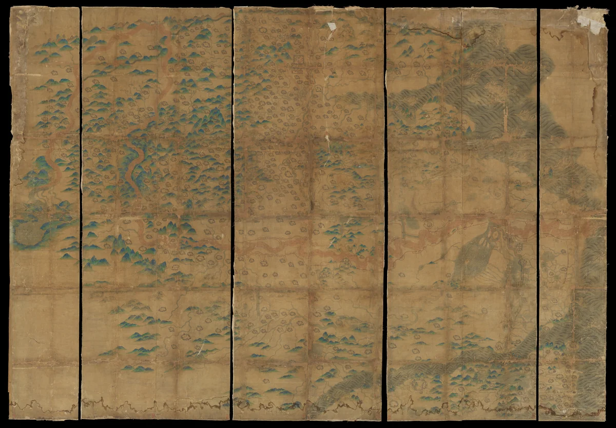 Map of China by Unidentified Artist, painting, 1368-1644
