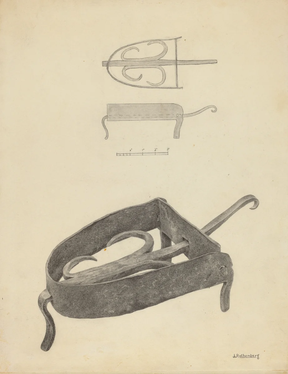 Flat Iron Holder by Joseph Rothenberg, index of american design, 1938