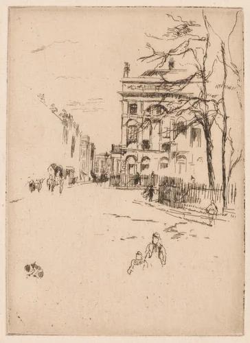Fitzroy Square by James McNeill Whistler, print, 1878-1881