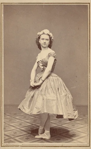 Portrait of a Ballet Dancer by Thomas Rice Burnham, photograph, 1855-1865