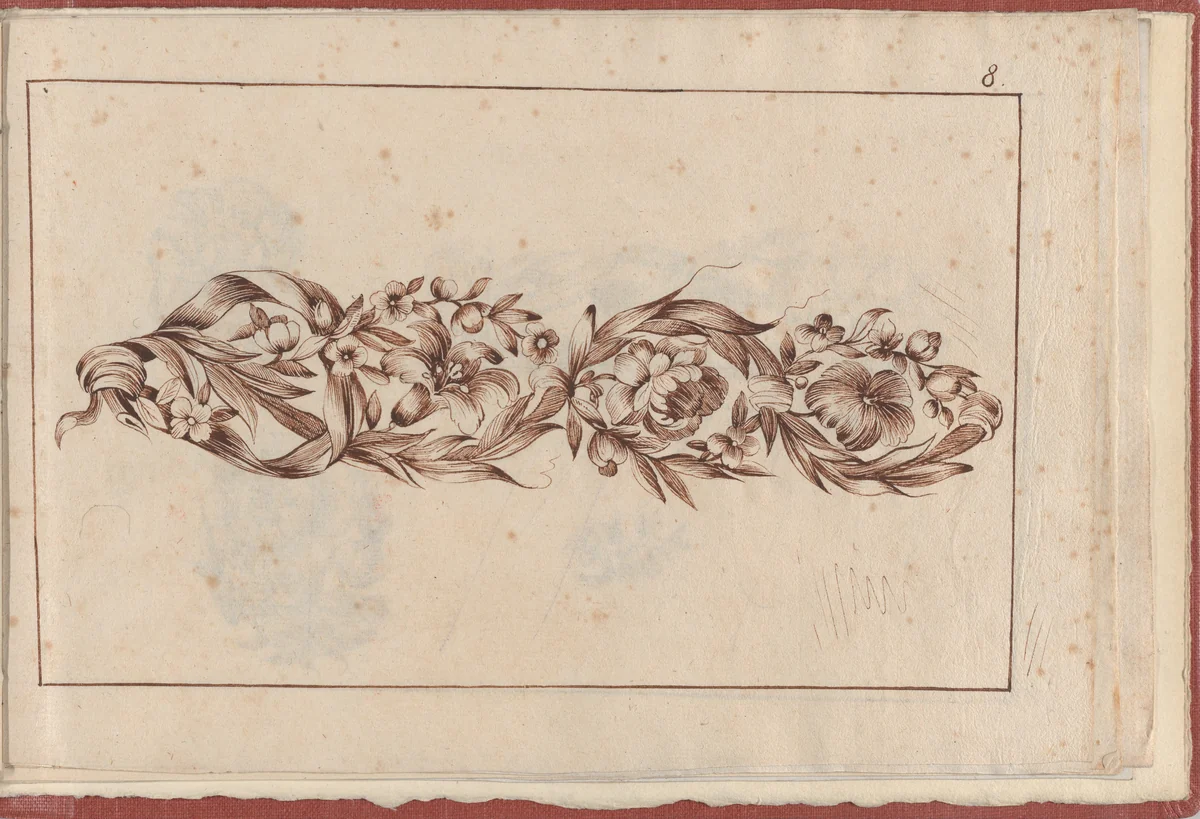 Joaillerie: Album of Jewelry Designs, Page 8 by anonymous, book, 1770