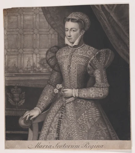 Mary, Queen of Scots (?) by Federico Zuccaro, print, 1700-1750