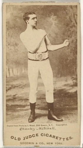 Charley Mitchell, from the Celebrities and Prizefighters series (N174) for Old Judge Cigarettes by Goodwin & Company, photograph, 1887-1888