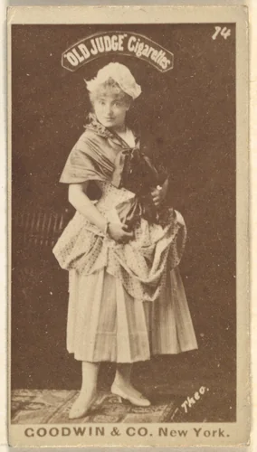 Theo, from the Actors and Actresses series (N171) for Old Judge Cigarettes by Goodwin & Company, photograph, 1886-1890