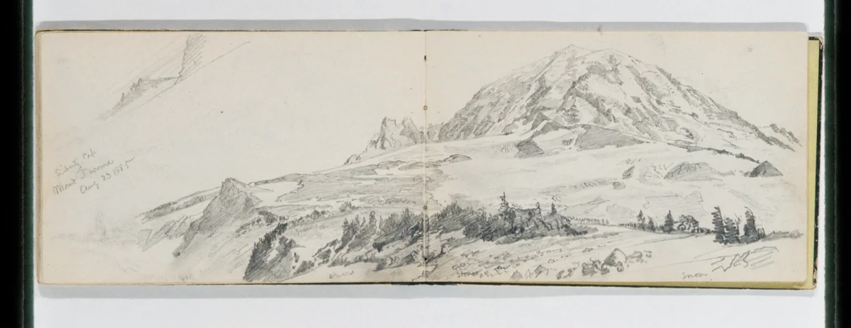 Sibertz Cap, Mount Tacoma Aug 23 1885 (from Sketchbook X) by William Trost Richards, artwork, 1885