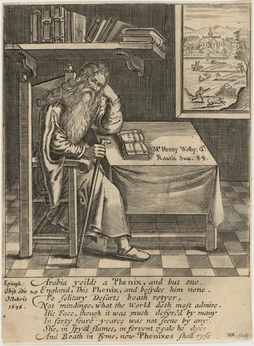 Henry Welby by William Marshall, print, 1637