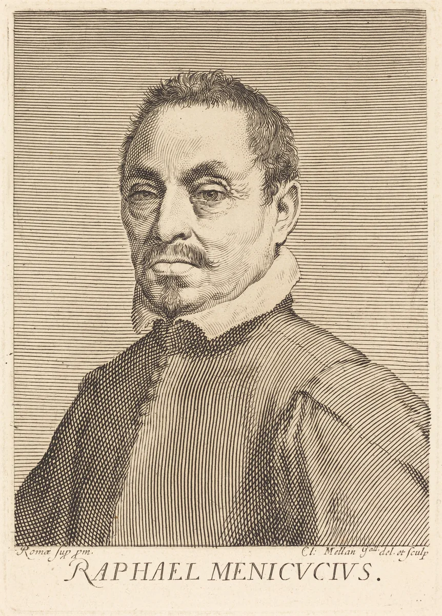 Raffaello Menicucci by Claude Mellan, print, 1598-1688