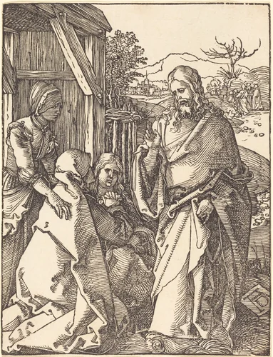 Christ Taking Leave from His Mother by Albrecht Dürer, print, 1509-1510