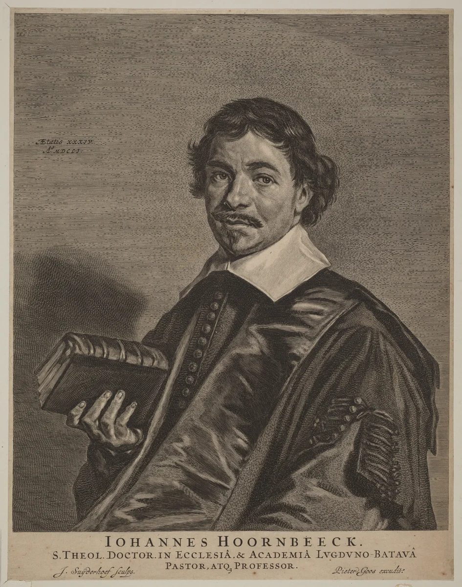 Johannes Hoornbeeck by Jonas Suyderhoff
Frans Hals
Pieter Goos, print, 1651