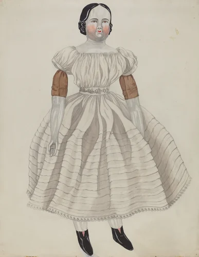 Doll - "Ann Blairs" by Mary E. Humes, index of american design, 1936