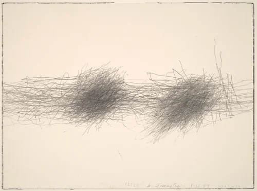 Subway Drawing by William Anastasi, drawing, 1999
