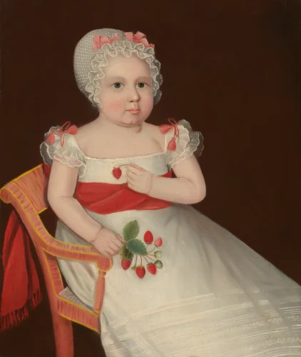 The Strawberry Girl by Ammi Phillips, painting, 1830