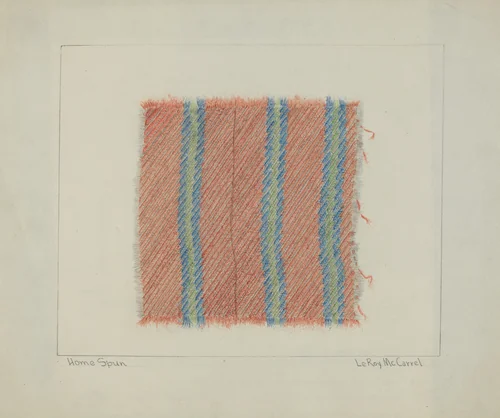 Homemade Cloth by LeRoy McCarrel, index of american design, 1935-1942