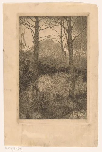 Bosrand by Jan Mankes, print, 1914-1915