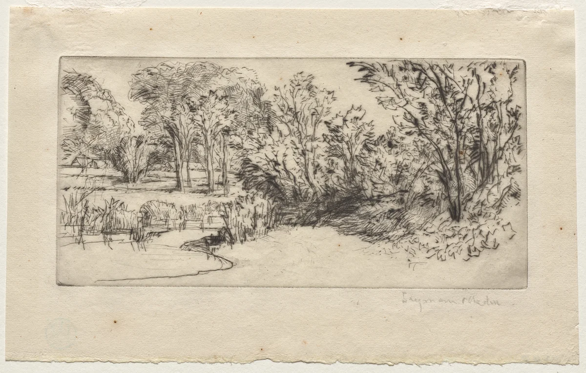 The Little Longparish by Francis Seymour-Haden, print