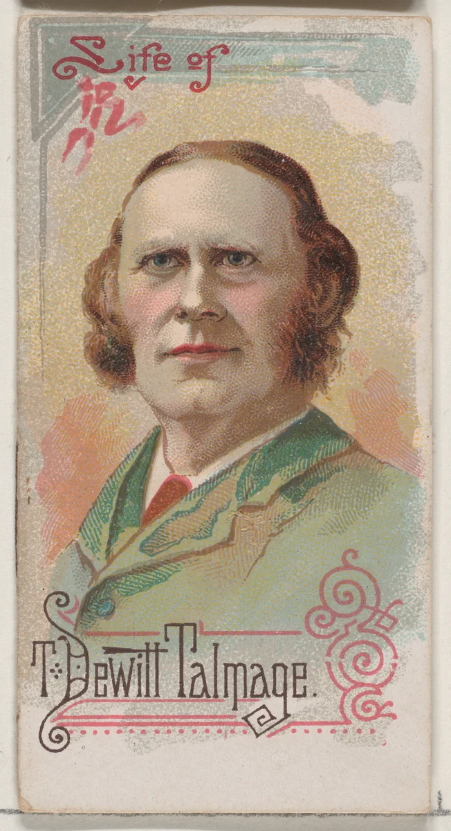 Life of Reverend T. De Witt Talmage, from the Histories of Poor Boys and Famous People series of booklets (N79) for Duke brand cigarettes by W. Duke, Sons & Co., print, 1888