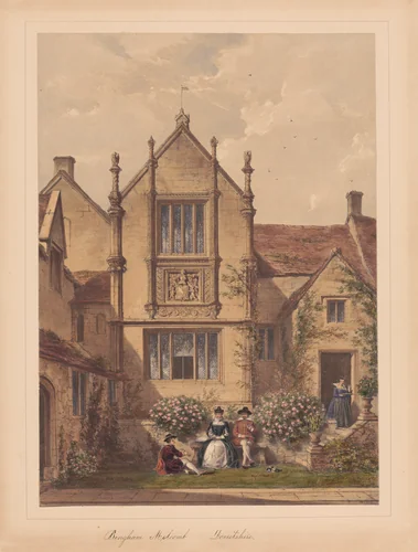 Bingham-Melcomb, Dorsetshire by Joseph Nash, print, 1849