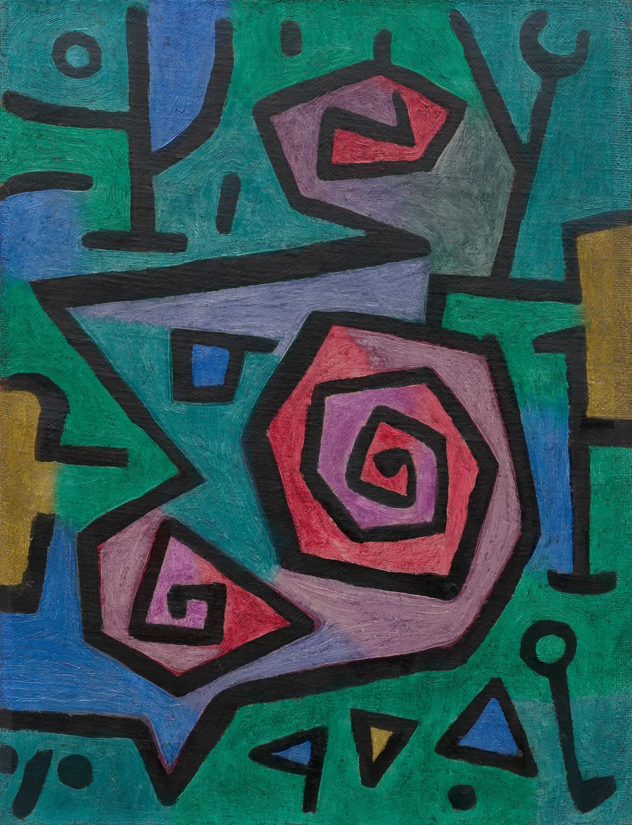 Heroische Rosen,1938 by Paul Klee, painting