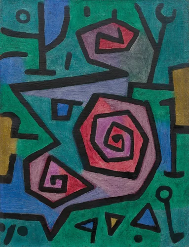 Heroische Rosen,1938 by Paul Klee, painting
