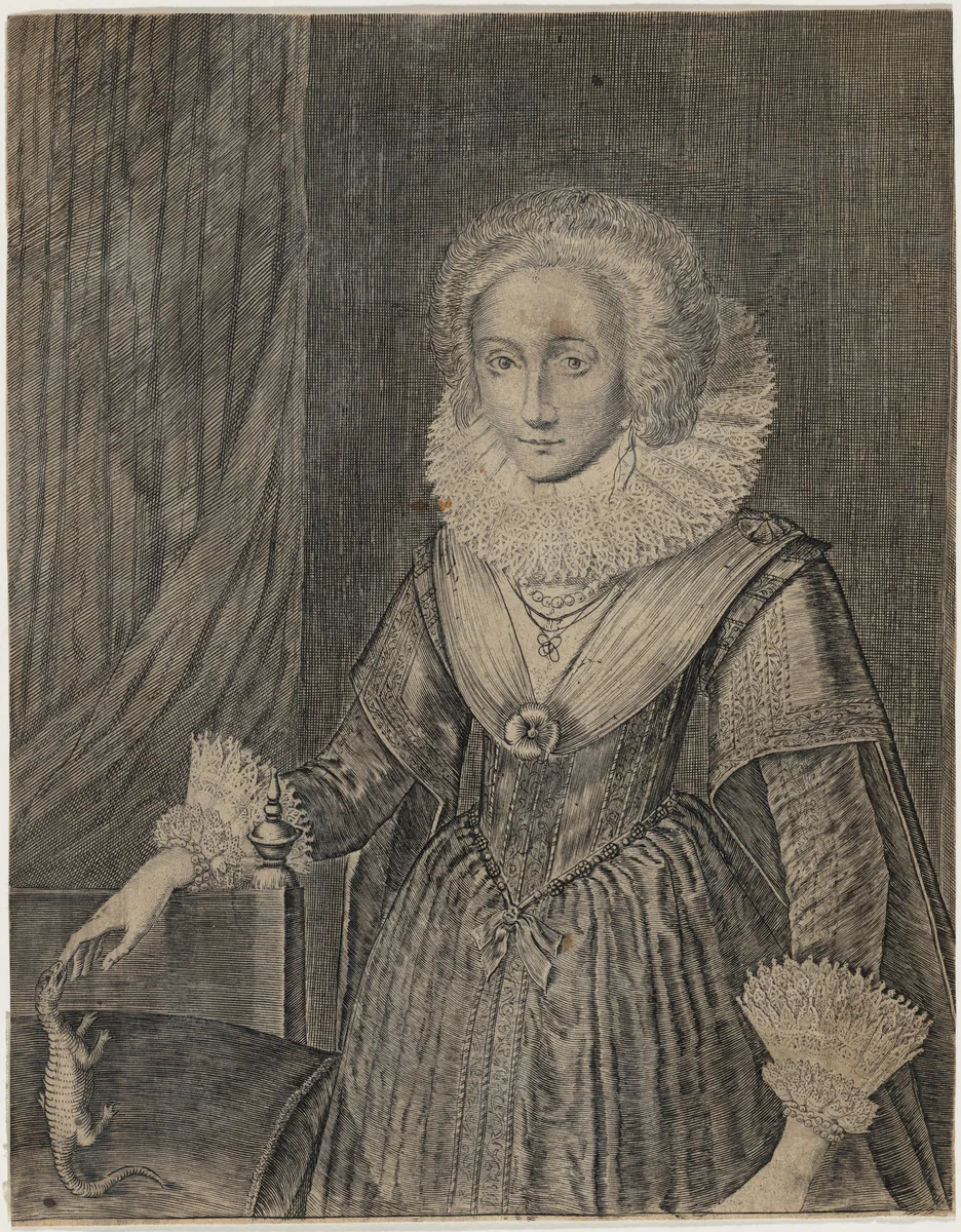 Frances Howard, Duchess of Richmond by Willem de Passe, print, 1623