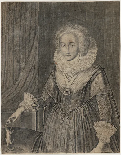 Frances Howard, Duchess of Richmond by Willem de Passe, print, 1623