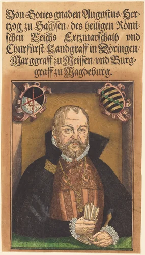 Augustus Hertzog zu Sachsen by Jakob Lucius, print, 1564